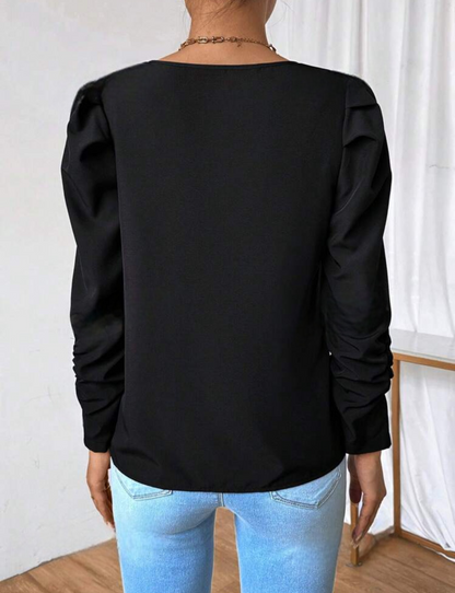 Blouse élégante avec col en V