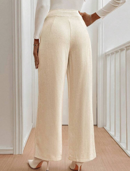 Pantalon décontracté avec jambes larges