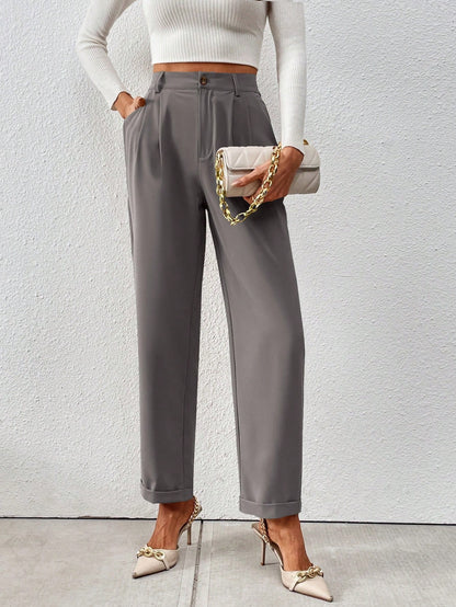 Pantalon élégant avec taille haute