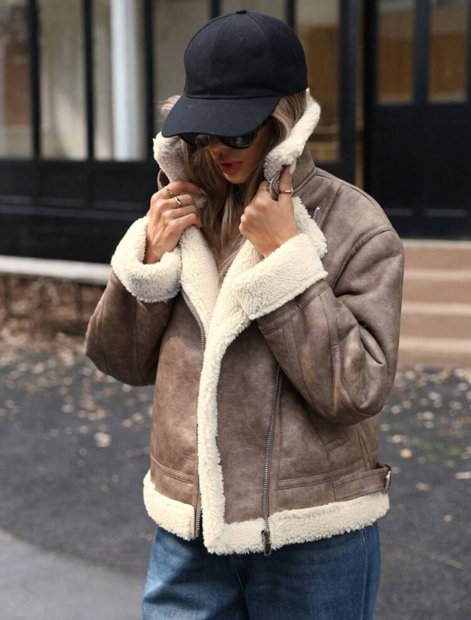 Manteau avec doublure en peluche