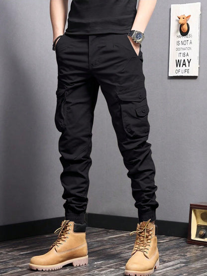 Pantalon cargo homme avec poches latérales