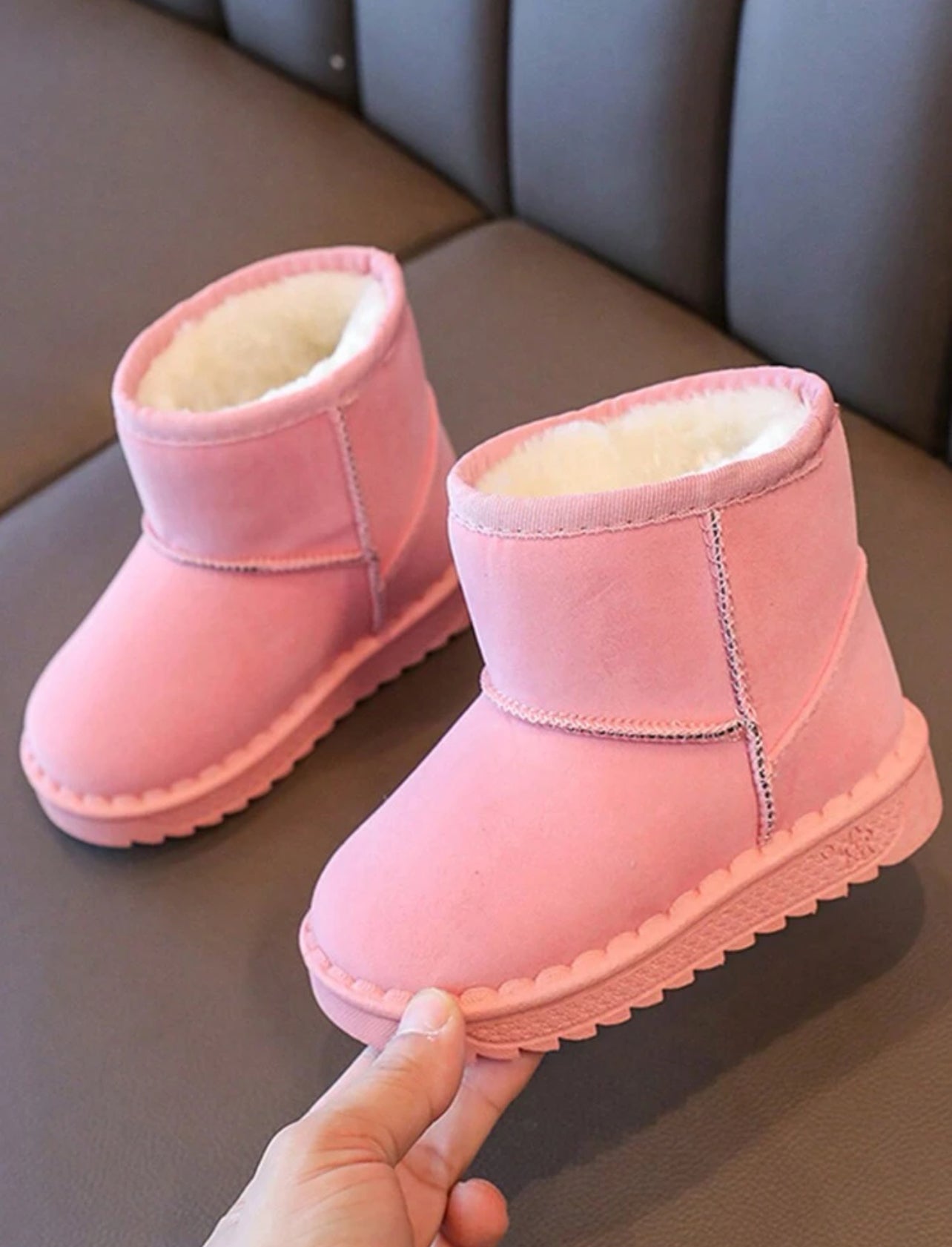 Bottes pantoufles avec doublure pelucheuse