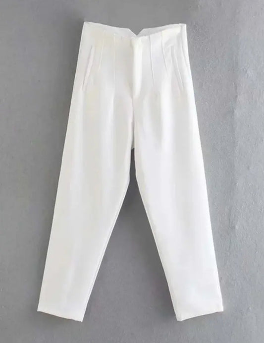 Pantalon élégant avec taille haute