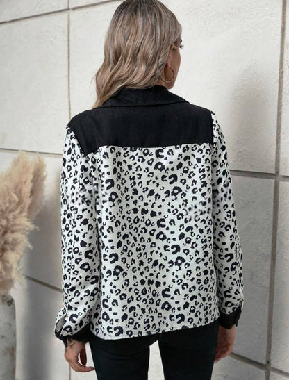 Jacket avec motif léopard