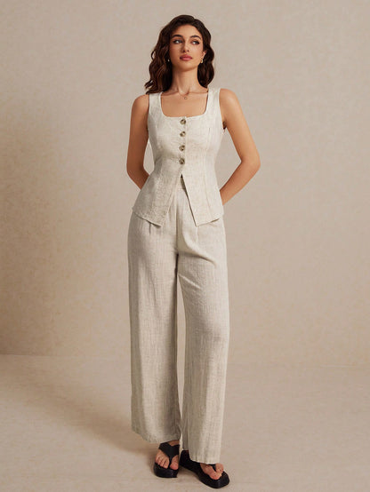 Ensemble élégant gilet et pantalon