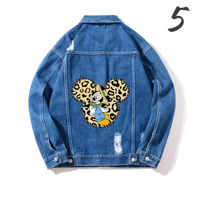 Jacket en jeans avec imprimé Disney