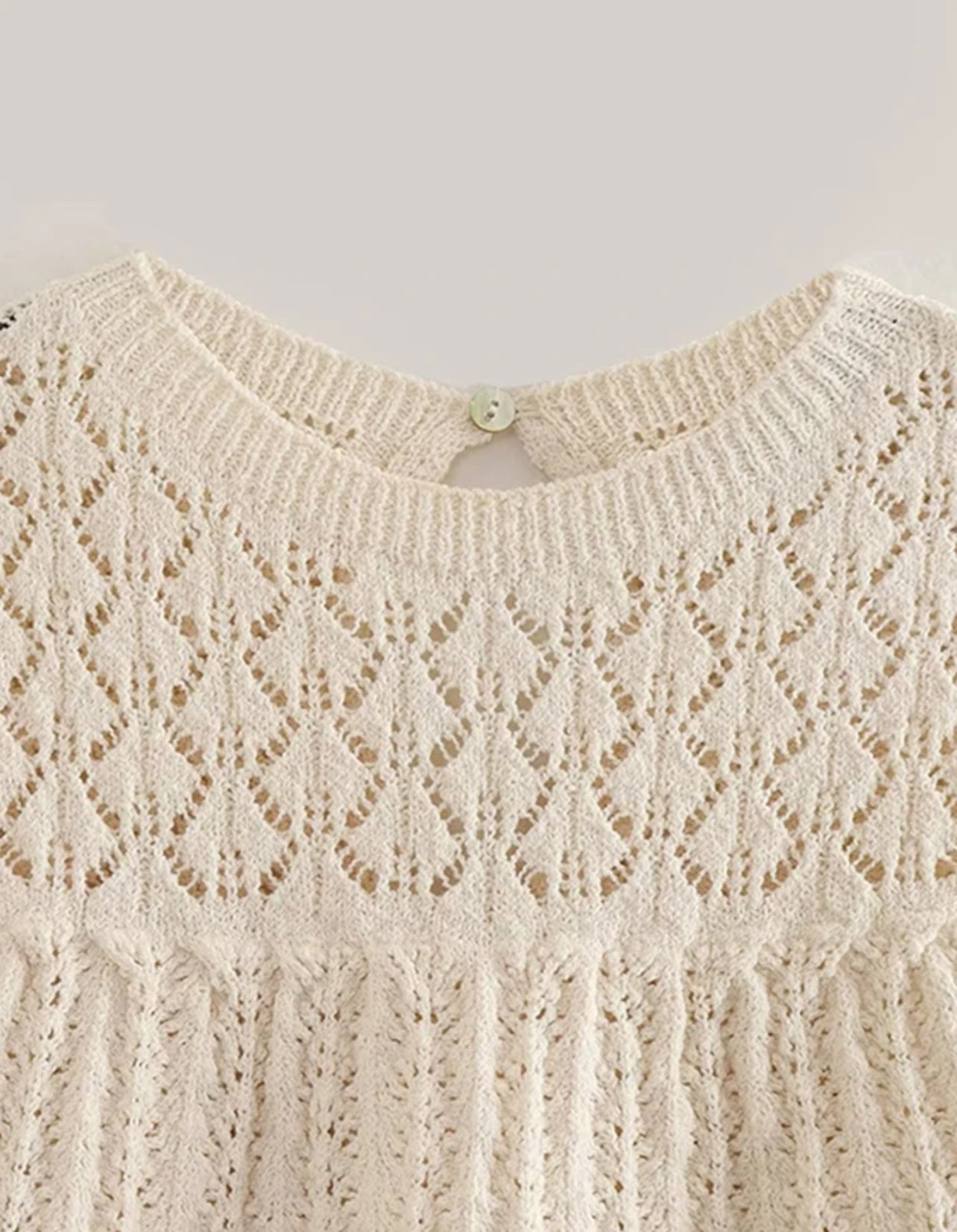 Ensemble ou séparément top et jupe en crochet