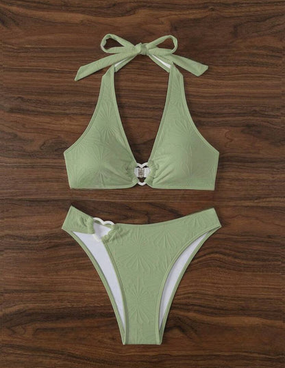 Ensemble bikini avec encolure cœur