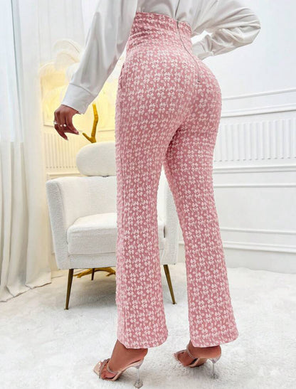 Pantalon élégant avec taille haute