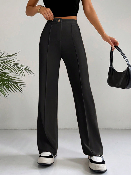 Pantalon élégant jambe droite