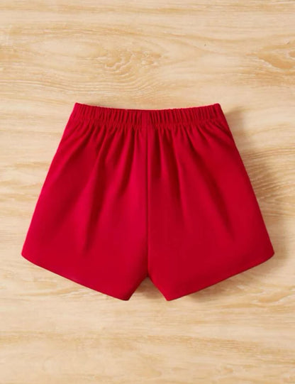 Jupe short fille avec détails boutons