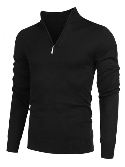 Pull élégant homme avec fermeture éclair