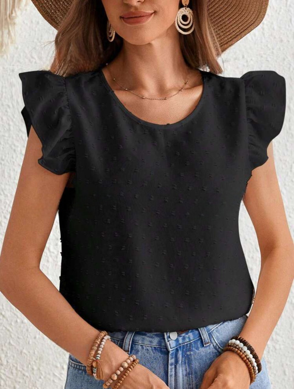 Blouse élégante avec volants