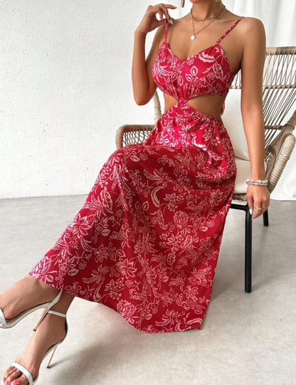 Robe élégante avec imprimé floral