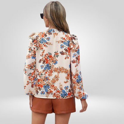 Blouse élégante avec imprimé fleuris