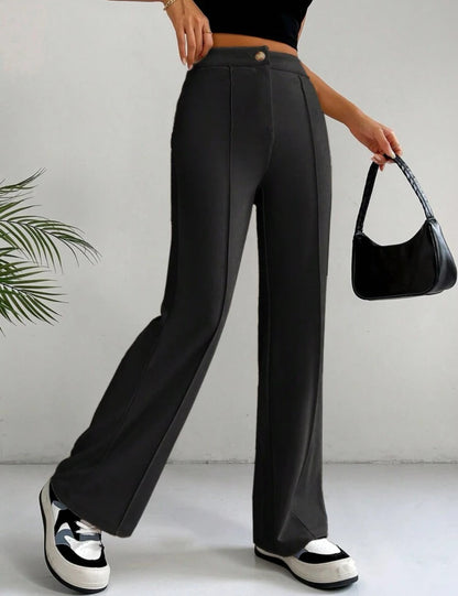 Pantalon élégant jambe droite