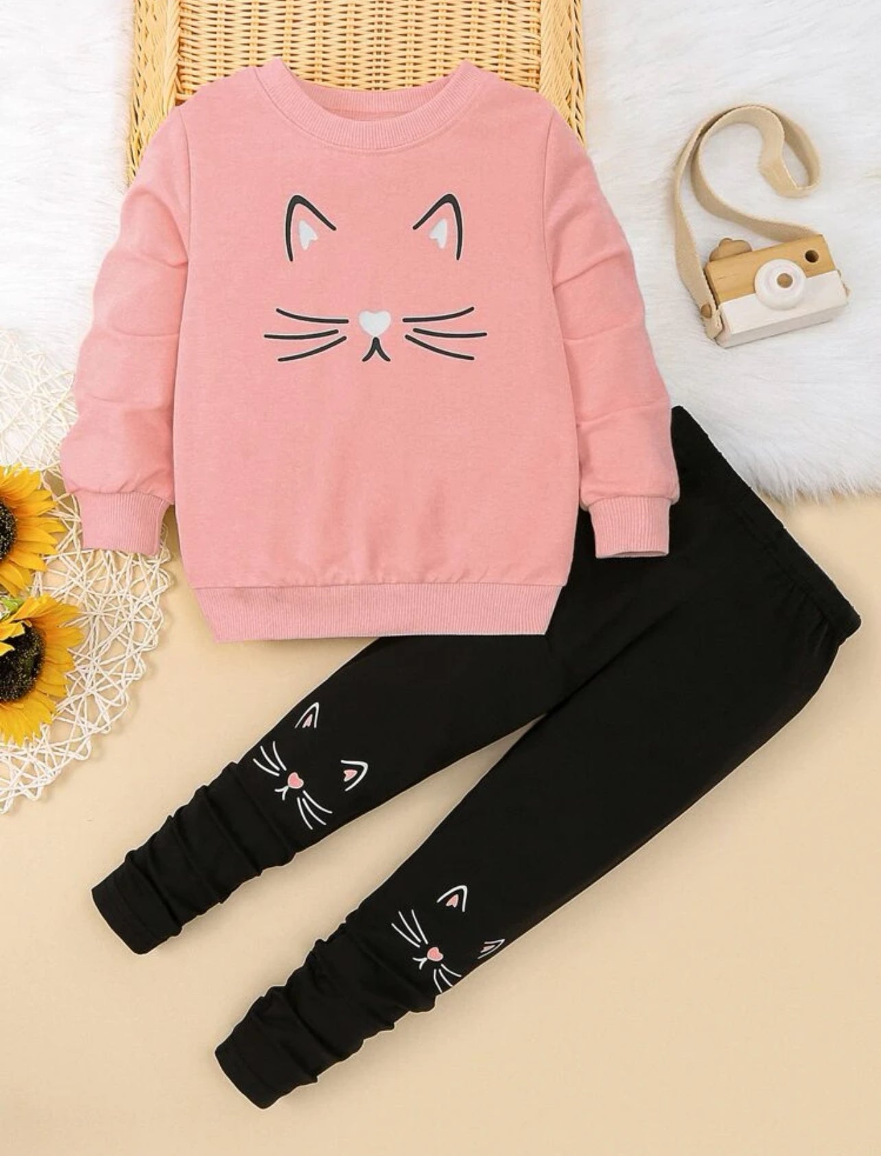 Ensemble fille sweat-shirt et legging