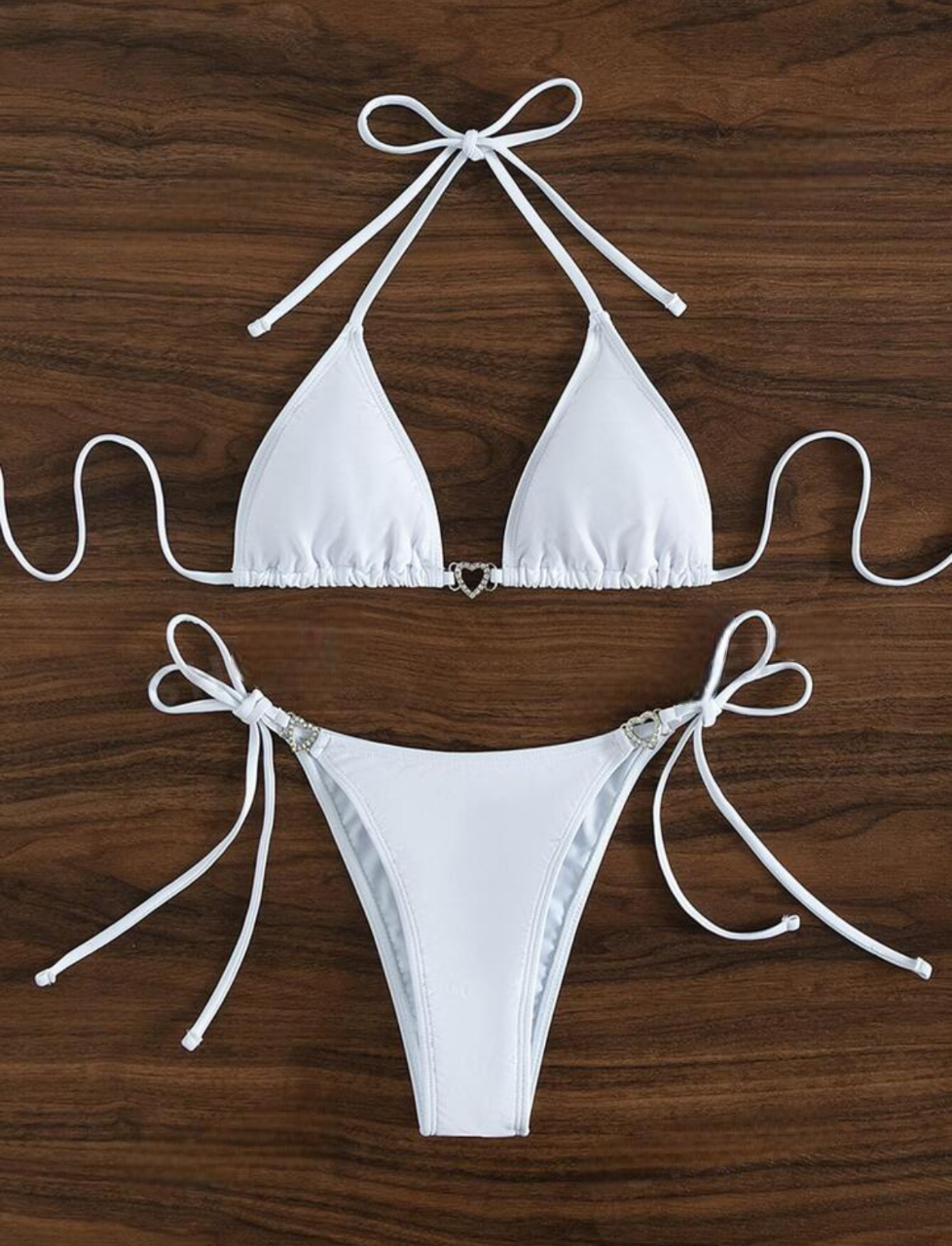 Bikini ensemble avec détails cœur