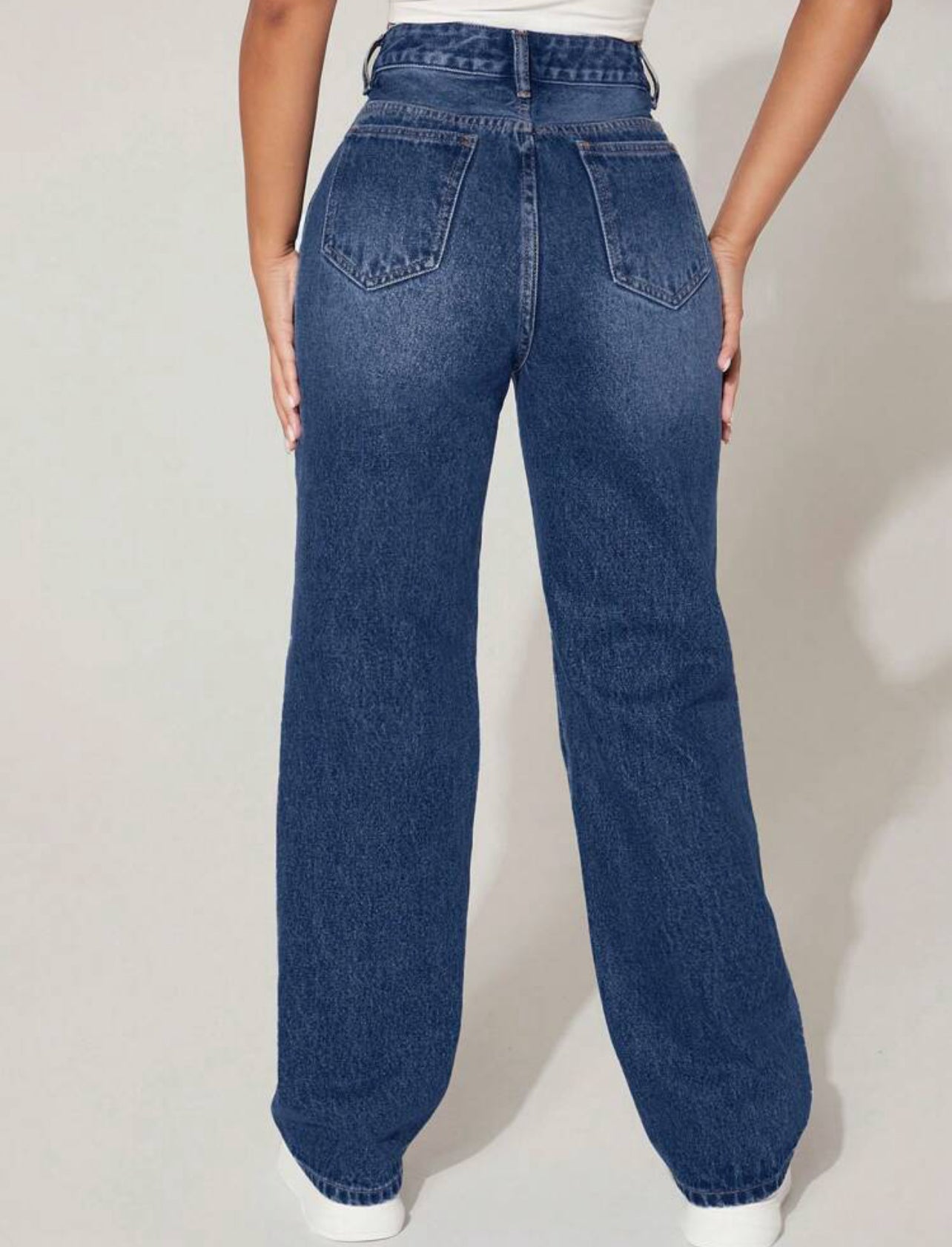 Jeans thermique avec doublure et déchirure