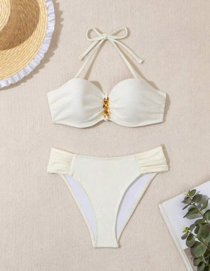 Ensemble bikini avec détails à volants