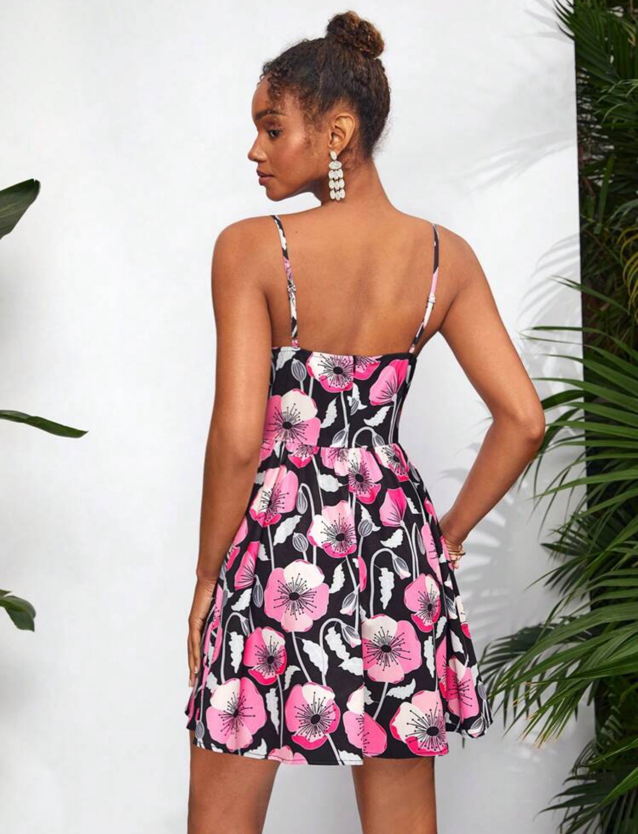 Robe élégante avec imprimé floral