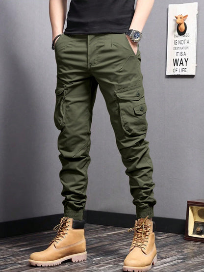 Pantalon cargo homme avec poches latérales