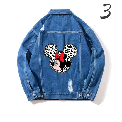 Jacket en jeans avec imprimé Disney