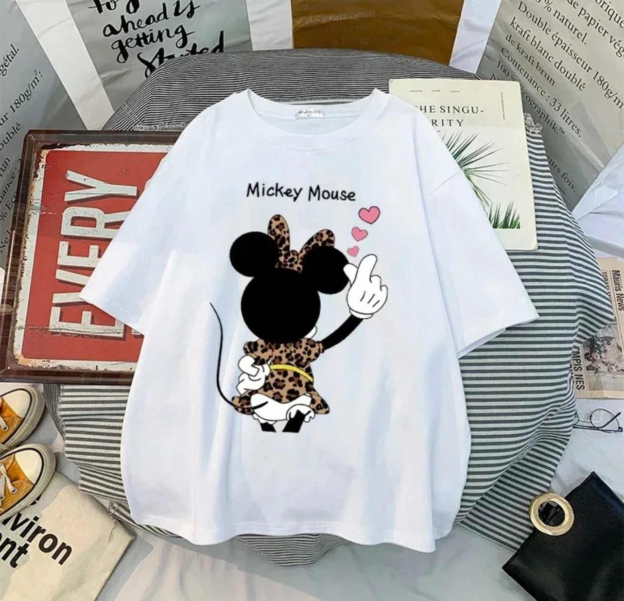 T-shirt mignon avec imprimé Disney