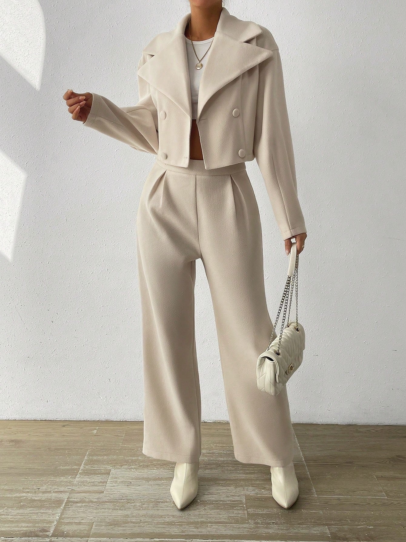 Ensemble manteau blazer et pantalon