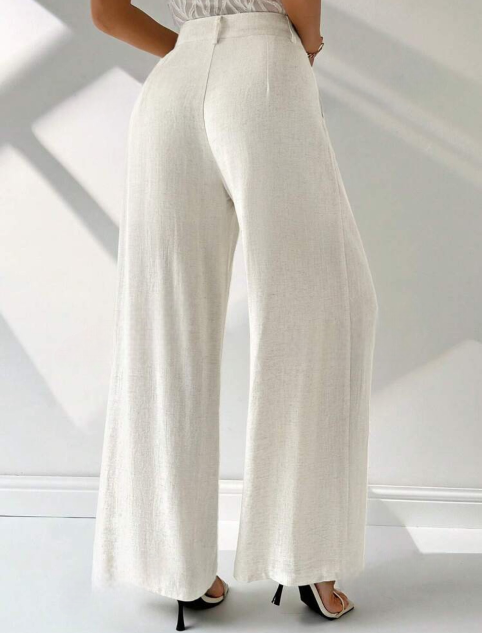 Pantalon élégant avec taille haute