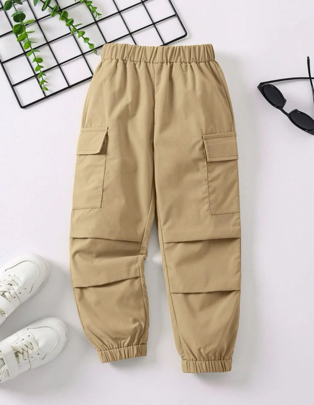 Pantalon fille cargo avec poches