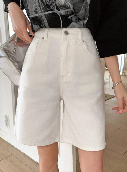 Short bermuda avec taille haute