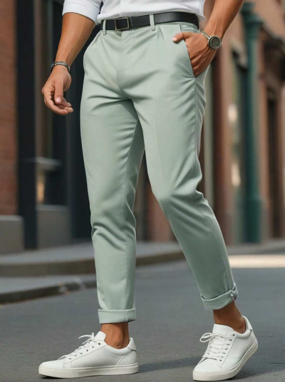 Pantalon élégant et décontracté homme