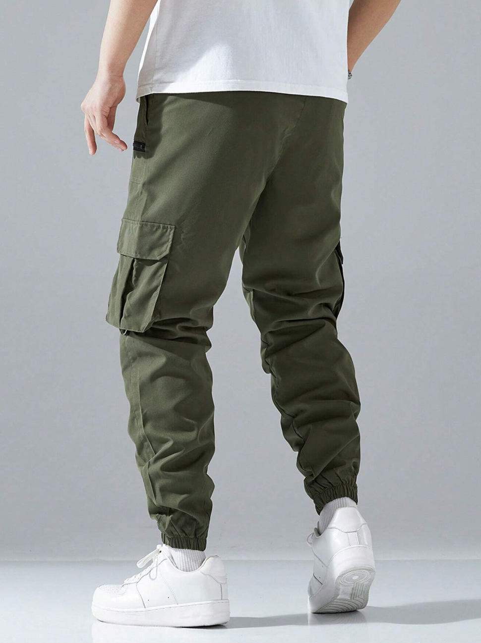 Pantalon cargo décontracté avec poches