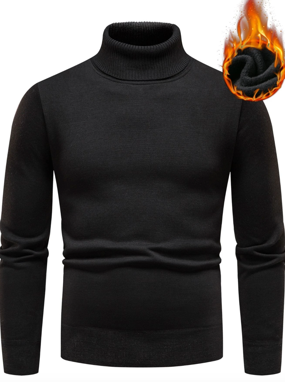 Pull homme élégant col roulé