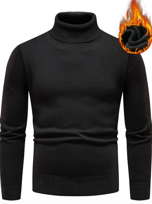 Pull homme élégant col roulé