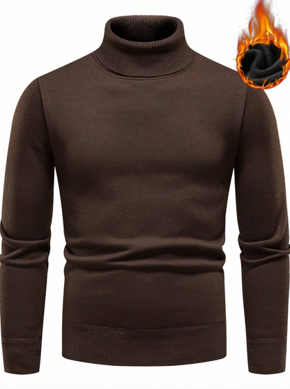 Pull homme élégant col roulé