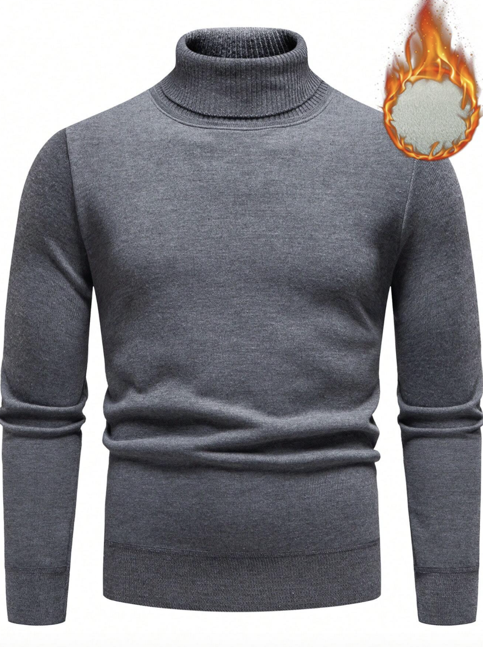 Pull homme élégant col roulé