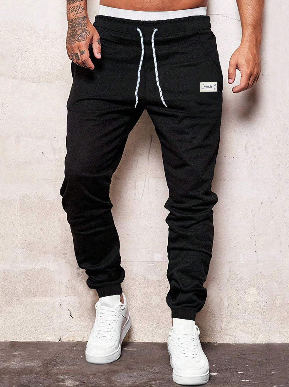 Pantalon jogging homme avec cordons