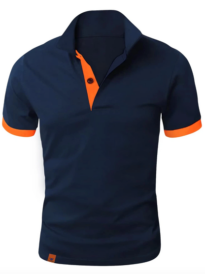 T-shirt polo homme avec col à revers