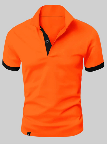 T-shirt polo homme avec col à revers