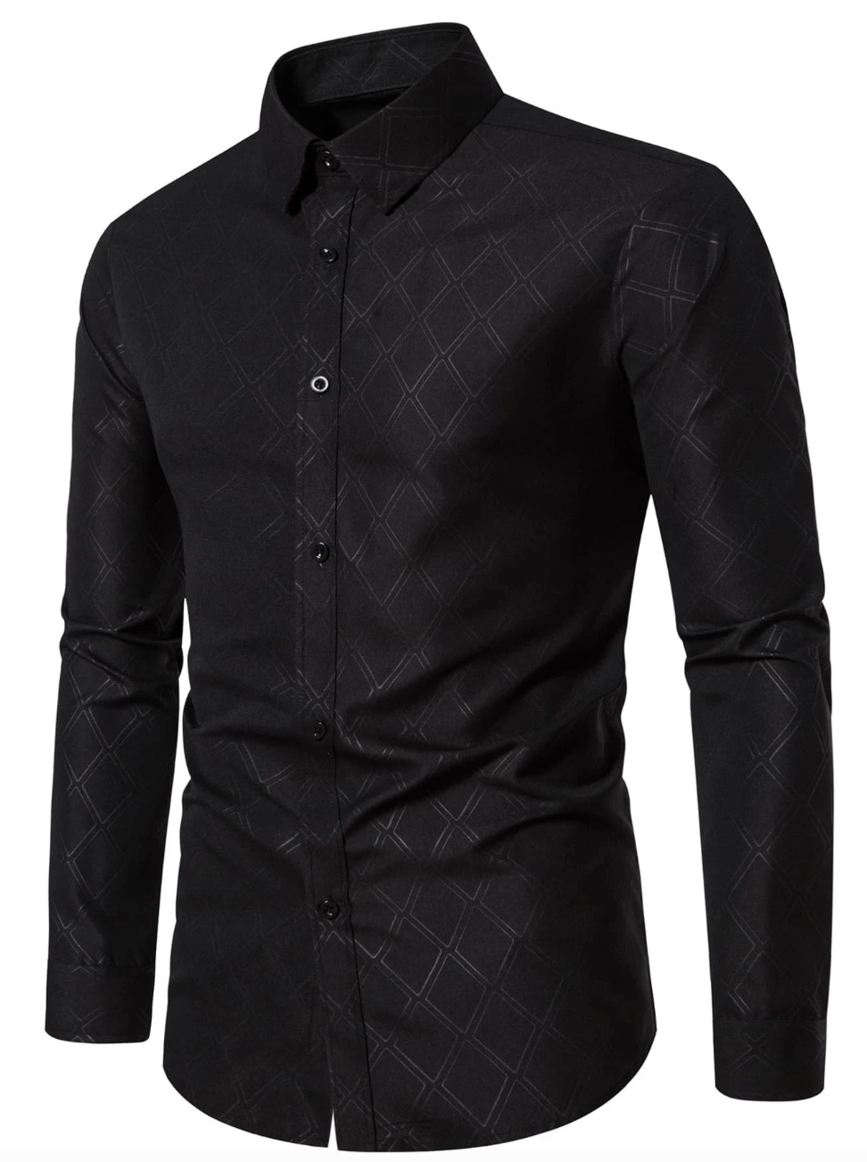 Chemise élégante homme avec imprimé diamanté