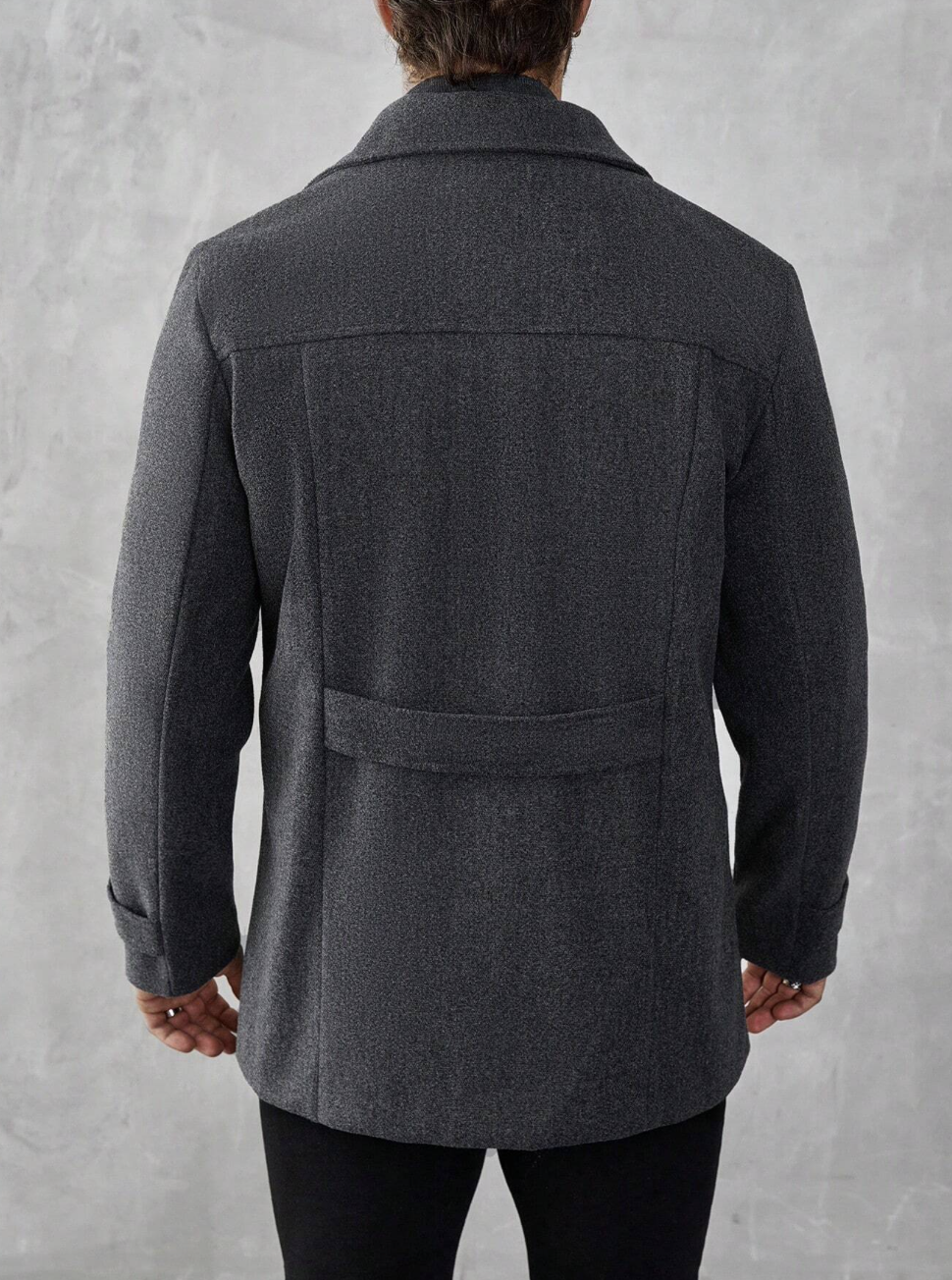 Manteau élégant homme avec fermeture éclair