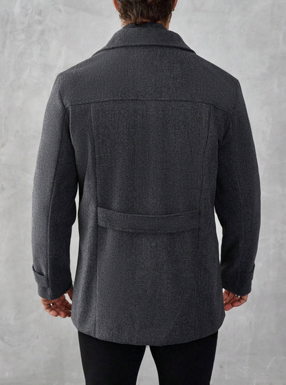 Manteau élégant homme avec fermeture éclair