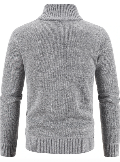 Cardigan en tricot homme avec fermeture éclair