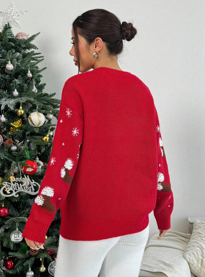 Pull élégant de noël avec détails 3d