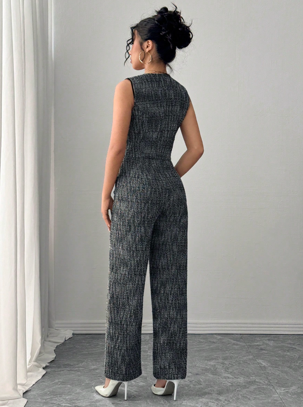 Ensemble élégant blazer gilet et pantalon