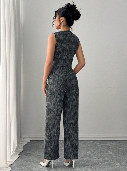 Ensemble élégant blazer gilet et pantalon