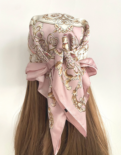 Foulard de cheveux avec motif floral