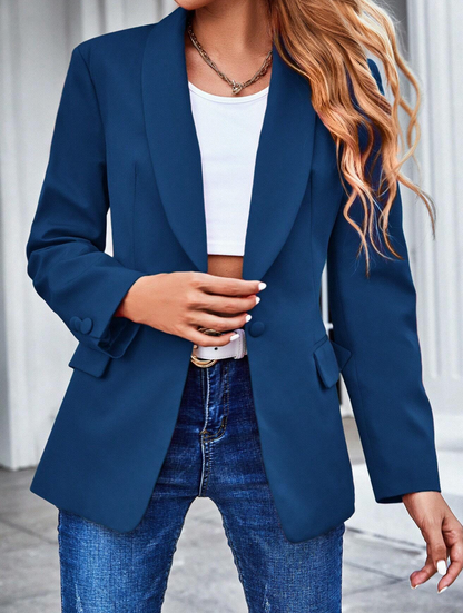 Blazer avec col châle et un bouton